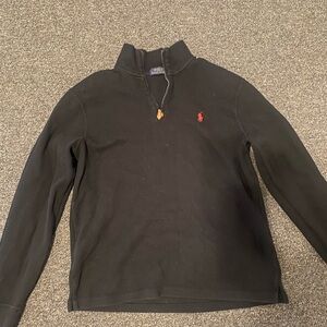 Polo by Ralph Lauren Black Zip-Up Sweater
